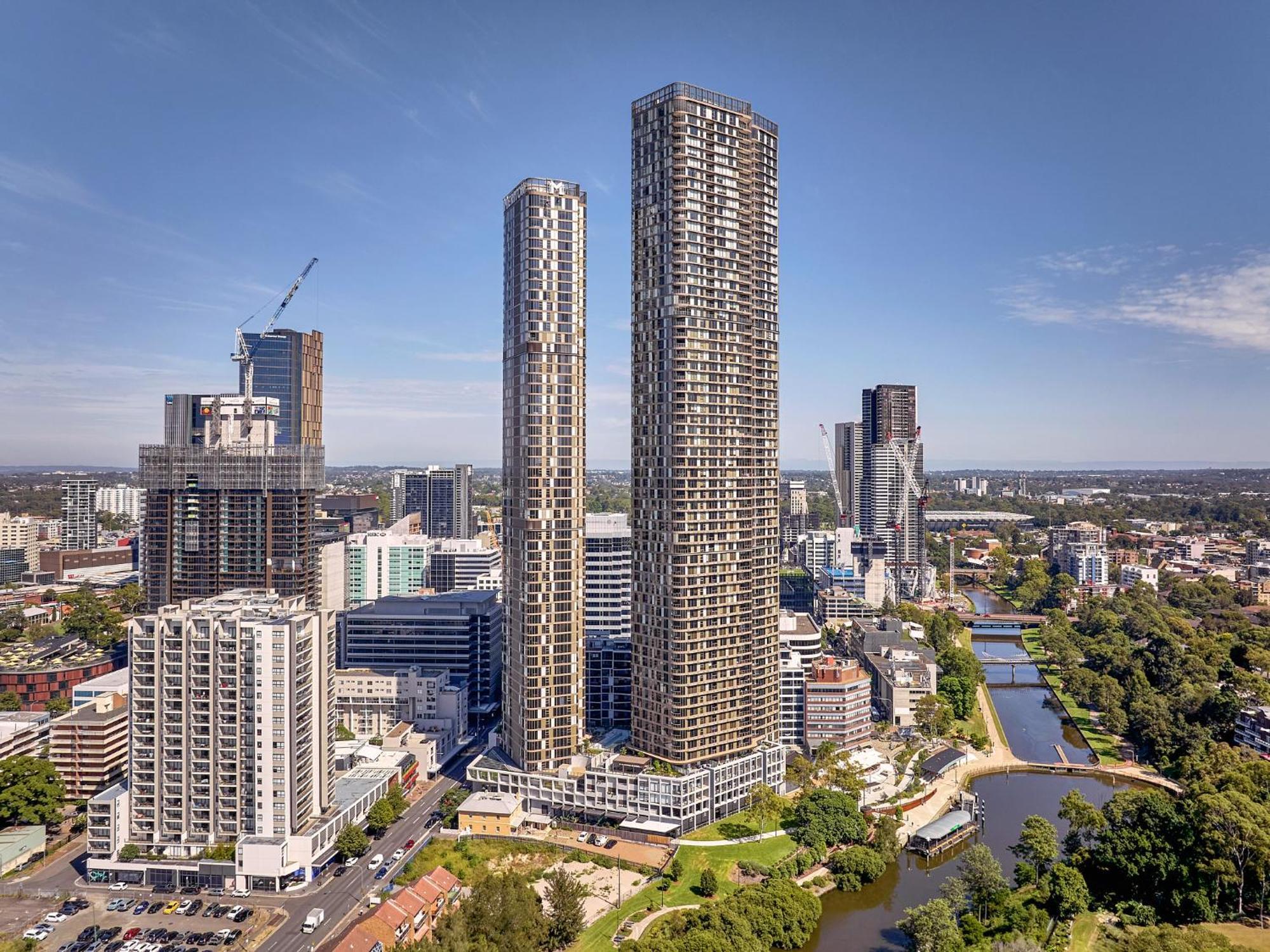 Meriton Suites George Street, Parramatta Sydney Ngoại thất bức ảnh