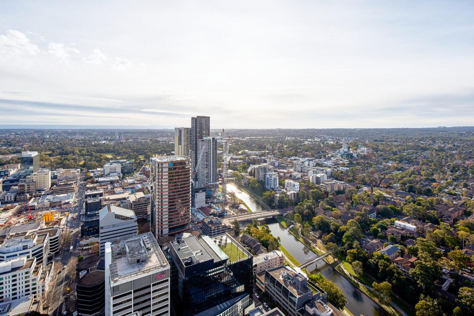 Meriton Suites George Street, Parramatta Sydney Ngoại thất bức ảnh